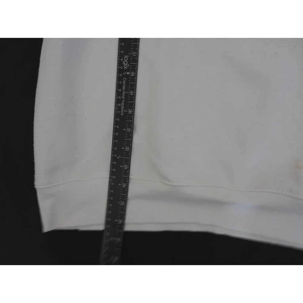 Nikxie Sweatshirt Mens XL White Manhattan NYC Graphic Streetwear Relaxed Fit